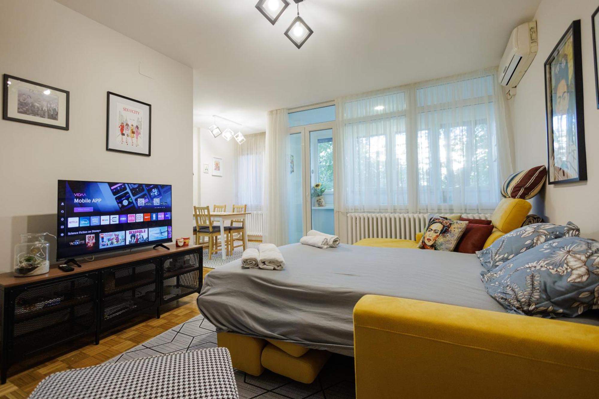 Sava Centar 1-Bedroom Apartments In The Heart Of New בלגרד מראה חיצוני תמונה